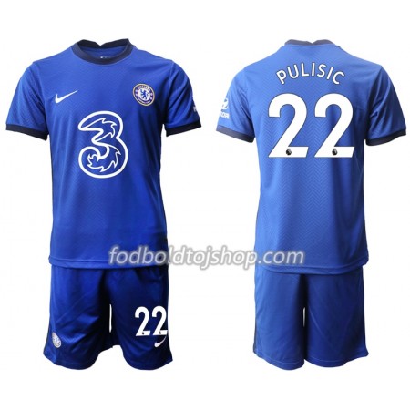 Chelsea Christian Pulisic 22 Børn Hjemme Fodboldsæt 2020-21 S/S (+ Korte bukser)